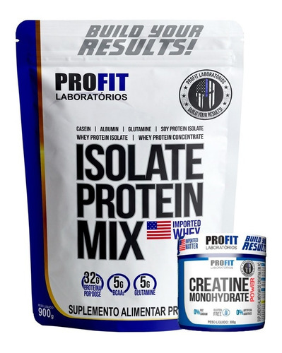 Isolate Protein Mix Refil 900g + Creatina Power Pote 300g