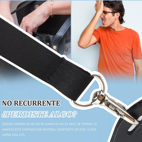 5 Pzs Portagafetes Porta Credenciales Lanyard Cuero Gafetes