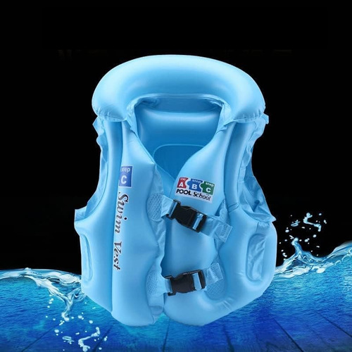 Niño Chaleco Inflable Flotador Salvavida Con Brazo