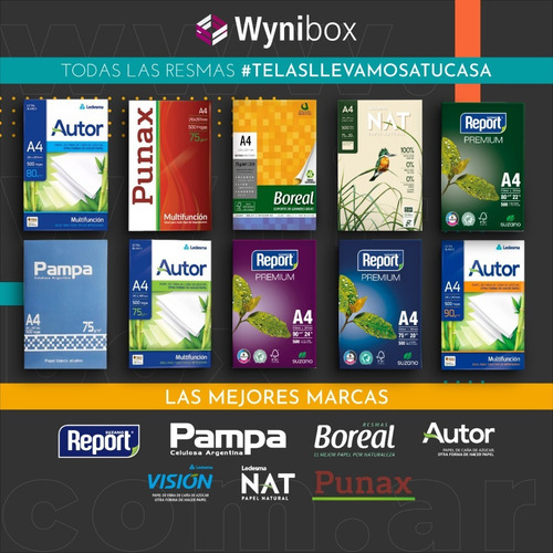 Resmas Autor Ledesma A4 75 Grs Caja X 10unidades
