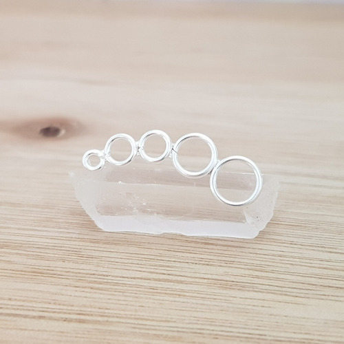 Aro Trepador Málaga Círculos Calados Plata 925 (por Unidad)