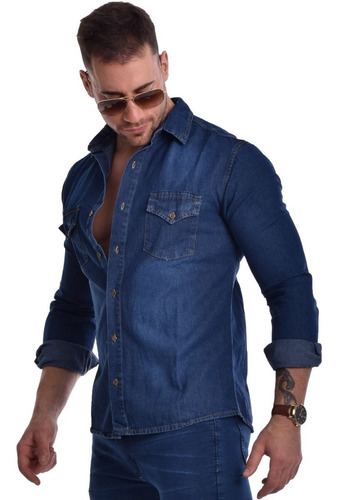 Camisa Jean Hombre Azul Y Celeste Excelente Calidad | MercadoLibre Camisa Jean Hombre Azul Y Celeste Excelente Calidad | MercadoLibre
