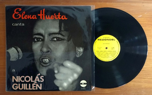 Elena Huerta Canta A Nicolas Guillen Disco Lp Vinilo