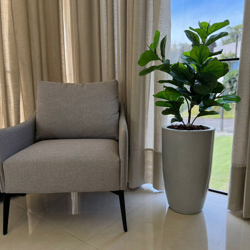 Árvore Artificial Ficus Lyrata Vaso Coluna 1,15cm Decorativa