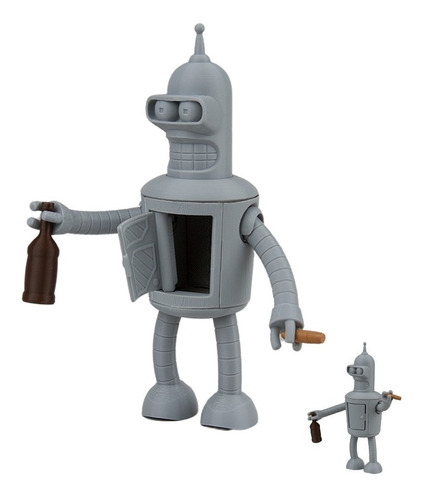 Bender Futurama Figura Coleccionable Compartimento Secreto