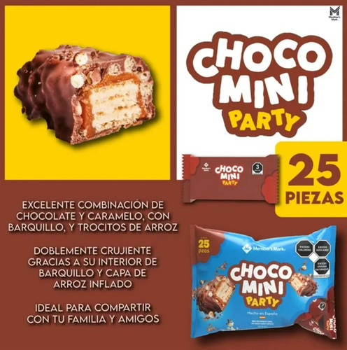 Choco Mini Party Oblea Con Caramelo Sabor Chocolate 500g