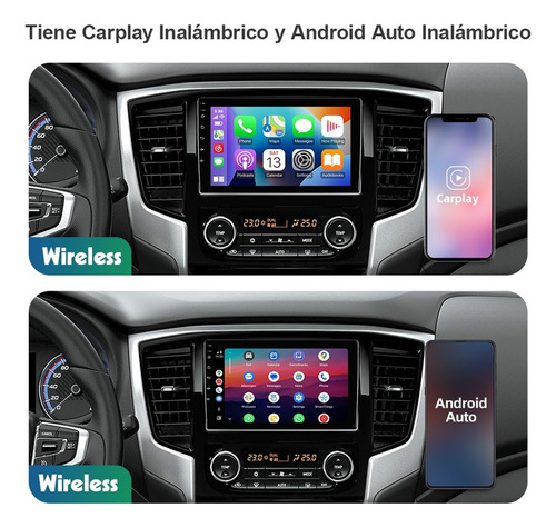 Estéreo Carplay Para Mitsubishi L200 2021-2022 Cámara Gps Fm