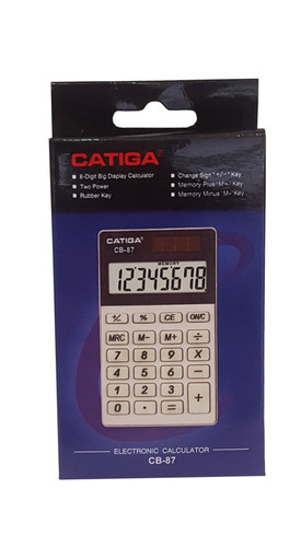 Calculadora De Mano Catiga Cb-87 Display Grande 8 Digitos