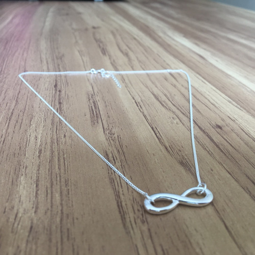Imagen 4 de 10 de Collar Dije De Infinito De Plata 925 Mujer Agálea Joyería