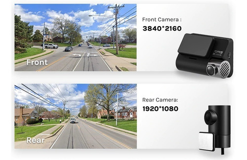 Imagem 3 de 10 de Camera Veicular Automotiva Xiaomi 70mai A800 4k Dual Carro