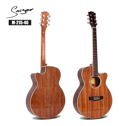 Violão Elétrico Smiger M-215 Walnut Equalizador Lindo Top