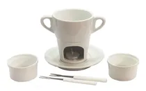 Comprar Mini Fondue Porcelana 250ml, Prato Apoio, Velas E Ramequim 