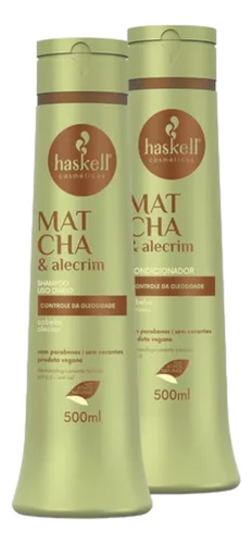 Kit Haskell Mat Cha Shampoo 500 Ml Condicionador 500ml
