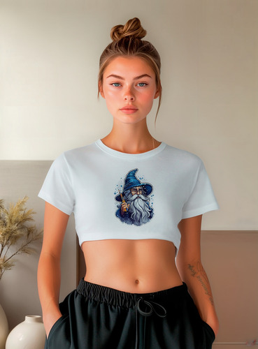 Cropped Feminino Df1 Bruxo Mago Bruxaria Magia 2
