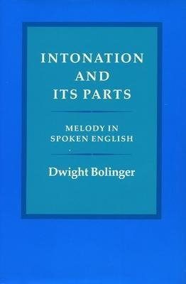 Libro Intonation And Its Parts : Melody In Spoken English...