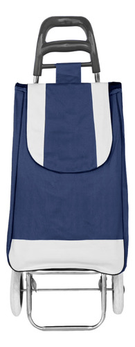 Carrito Para Mandando Plegable Bolsa Multiusos Resistente Color Azul