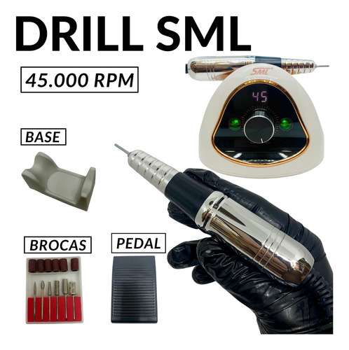 Dremel Sml 45000rpm Profesional Drill Uñas Manicure Acrílico