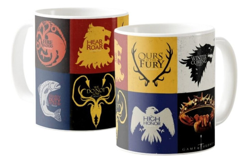 Mug Game Of Thrones Escudos De Las Casa Taza Ceramica 11 Onz