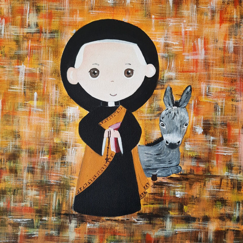 Colección Santitos - Cura Brochero I - 30 X 30 X 4 Cm