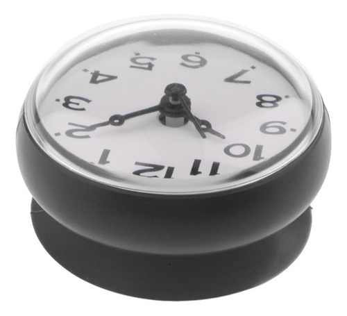Mini Reloj De Ventosa De Silicona A Prueba De Agua Negro