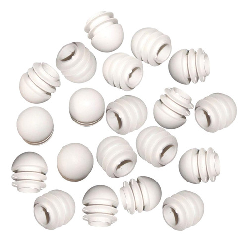 20 Piezas Insertos De Tubo Redondo Tapones De 19mm X 20mm