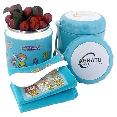 Agratu 2 Pack Kids Thermos For Hot Food With Spoon Nj5xt