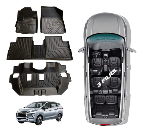 Protector Cubre Piso 5d Tpe Mitsubishi Xpander 2018-2023