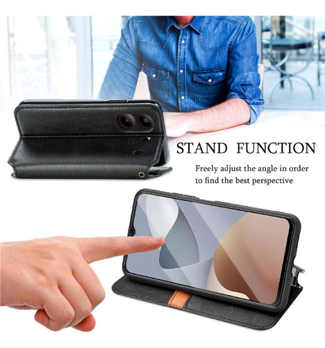 Funda For Zte A54 Funda De Cuero Con Diseño De Moda