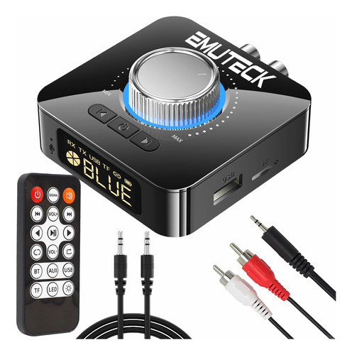 Emuteck Receptor Transmisor De Audio Bluetooth Con Control R