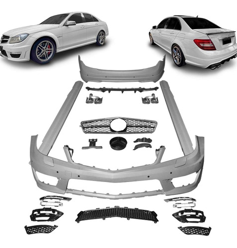 Body Kit Transformação C63 Amg W204 2011