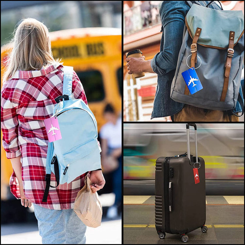 8 Piezas Etiquetas Para Equipaje Tag Maleta Viaje