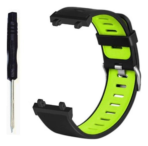 Malla Bicolor Para Smartwatch Amazfit T-rex 2 1.39 47.1 Mm Negro Con Verde 0 Cm