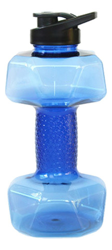 2 Botella De Agua Para Deportes Con Mancuernas, 1500ml Azul