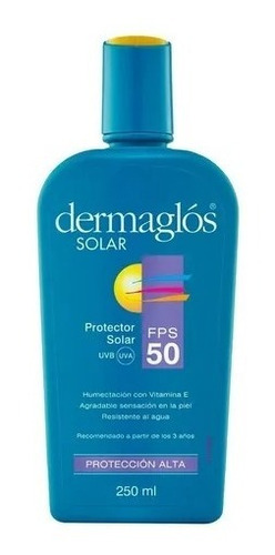 Dermaglós Protector Solar Fps50 Emulsión Piel Sensible 250ml