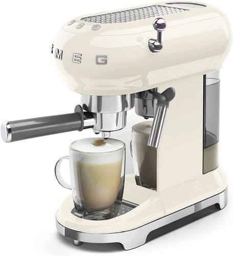 Cafetera Expresso Smeg Capacidad De 1l. Blanco
