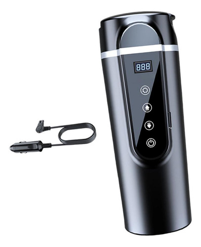 Chaleira De Carro 12v/24v, Aquecedor Preto Em Tela Pequena