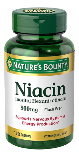 Niacin 120 Cápsulas Más Potente Entrega Hoy