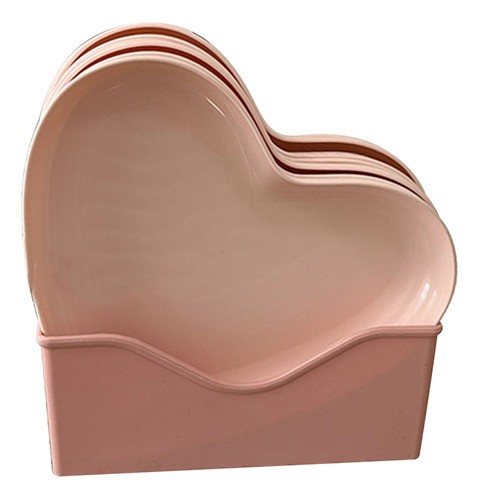 Plato Llano De Plástico Con Forma De Corazón, Fácil De Usar
