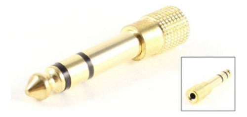 Adaptador De Audio Estéreo Trs Jack 3.5mm H A 6.35mm M