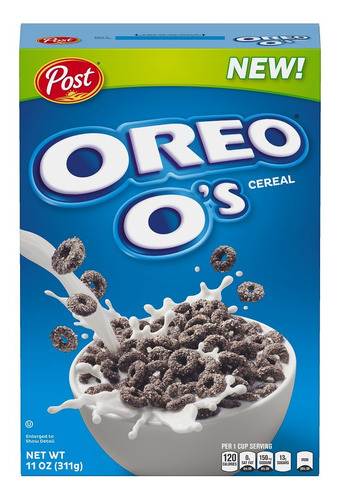 Post Oreo O's® - Cereal Para Desayuno, Caja De 11 Onzas, 14 