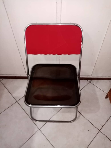 Silla Plegable Metal Acrilico Remate V7