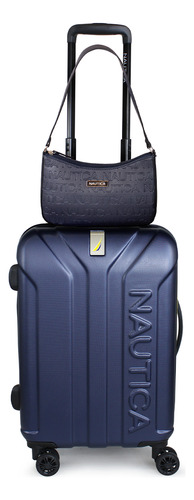 Pack Nautica Maleta Cabina Prime 10kg + Cartera Delray Azul