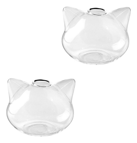 Jarrón Hidropónico Pot Cat, 2 Unidades