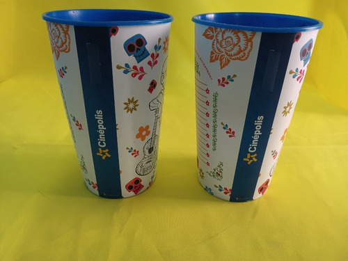 Vasos De Coleccion Pelicula Coco Disney Pixar Año 2017 (Usado)