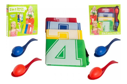 Juego Carrera De Sacos Y Sostén La Cuchara Diversión Niños