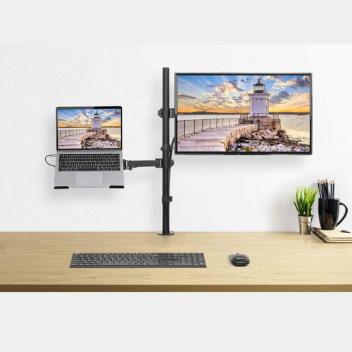 Brazo Para Monitor 2 En 1 Monitor Y Laptop