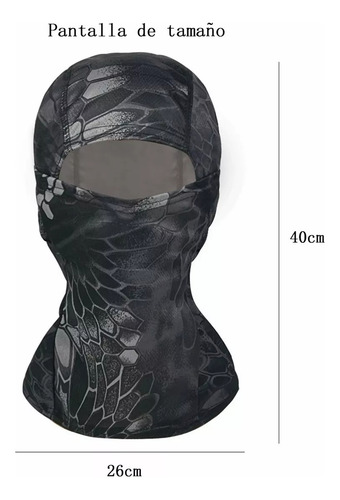 Pasamontañas Balaclava Proteccion Motocicleta Ciclismo Verde Militar