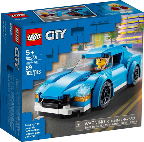 Lego City - Carro Esportivo Sports Car - 89 Peças - 60285 Quantidade De Peças 89