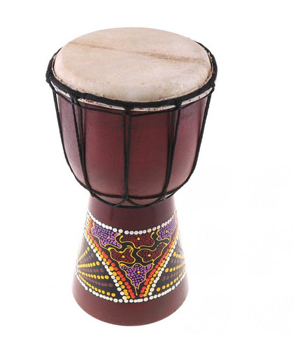 Imagen 1 de 6 de Tambor Africano Djembe Musical 6 Pulgadas Instrumento De Bat