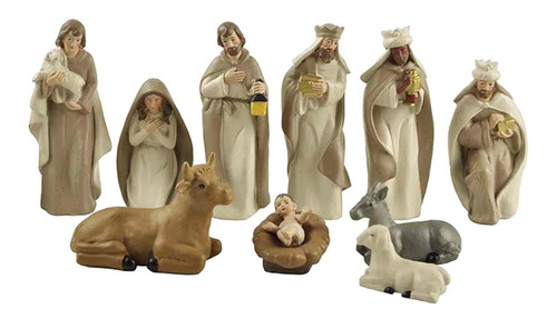 10 Piezas Navidad Natividad Escena Figuras Set Navidad